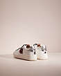 COACH®,UPCRAFTED C101 LOW TOP SNEAKER,Leather,White/Silver,Back View