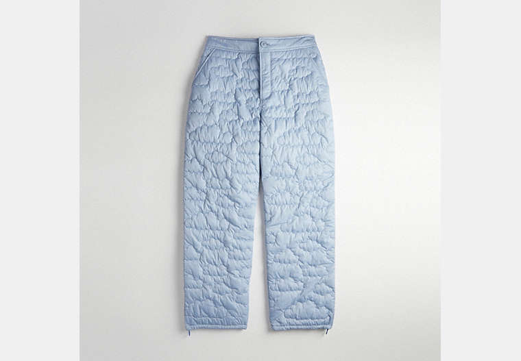 COACH®,Pantalon matelassé en nuage à boucle Coachtopia,Polyester,Crépuscule,Front View
