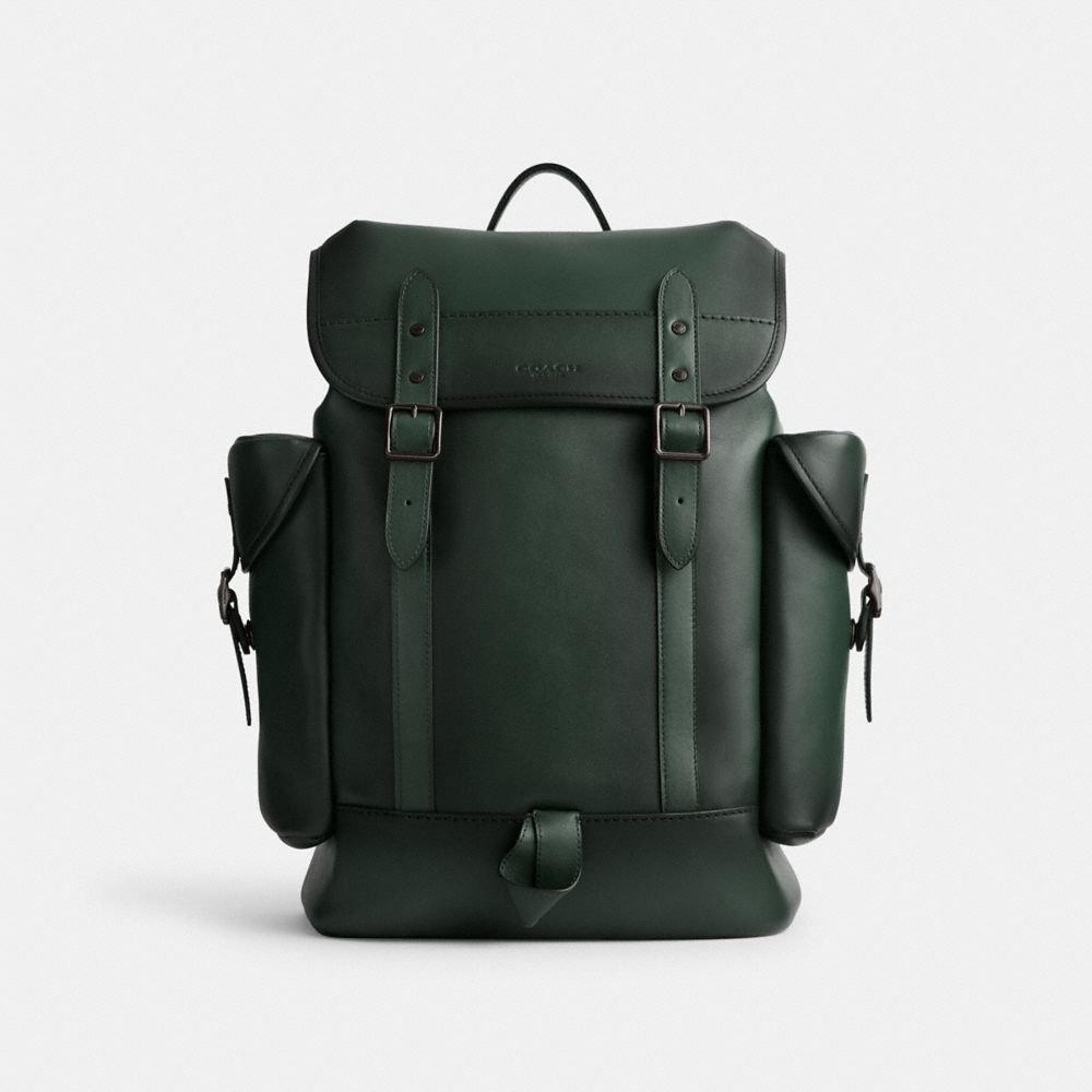 Mens leather backpack outlet coach