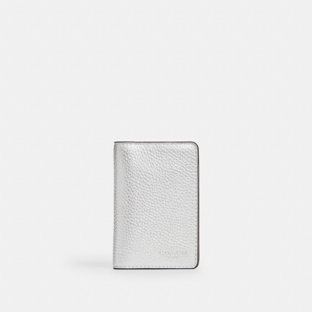 COACH®  Id Wallet In Silver Metallic