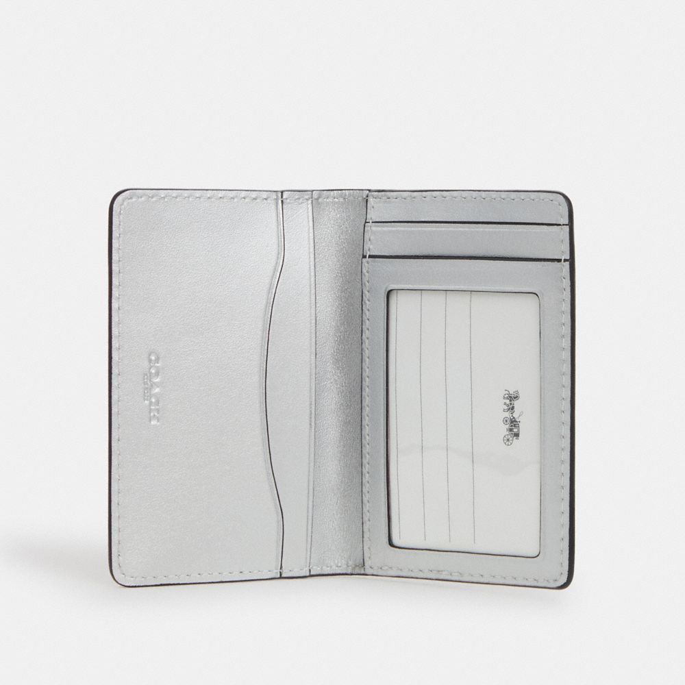 COACH®  Id Wallet In Silver Metallic