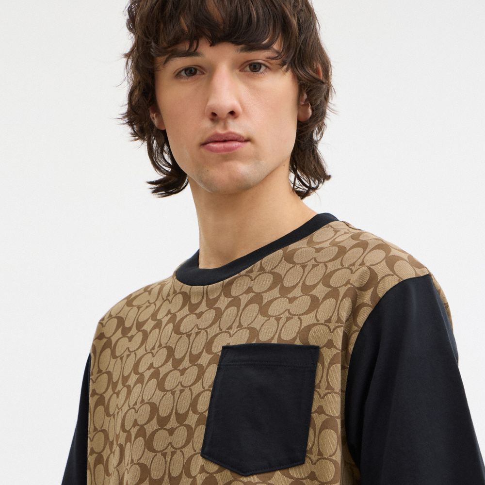 COACH® Outlet | Signature T Shirt In Organic Cotton