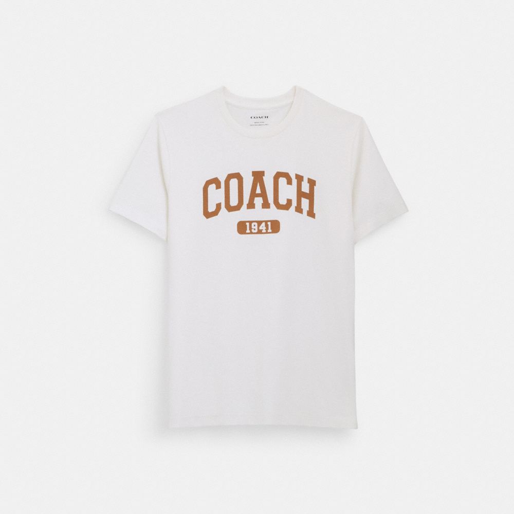 COACH OUTLET VARSITY T-SHIRT IN ORGANIC COTTON