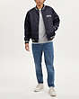 COACH®,SCOUT JACKET IN RECYCLED NYLON,cotton,Navy,Scale View