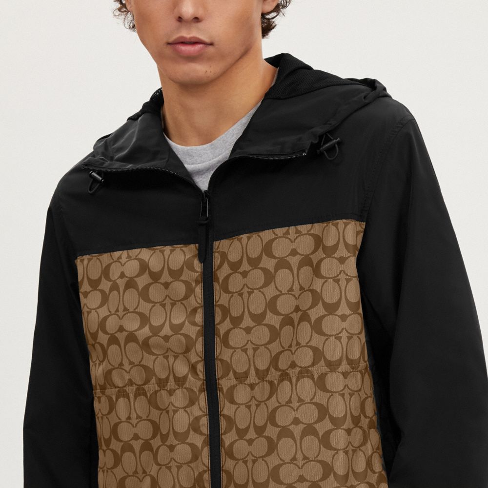 COACH® | Signature Full Zip Windbreaker