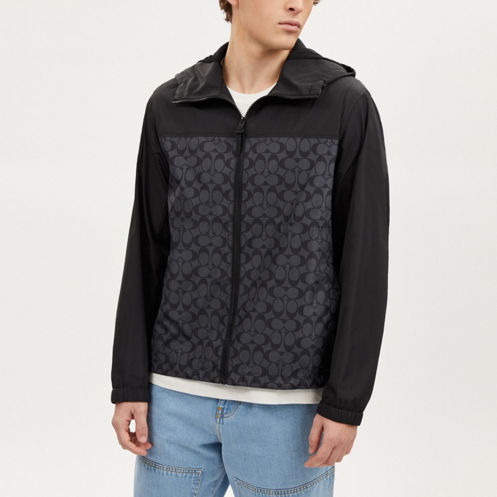 COACH® | Signature Full Zip Windbreaker