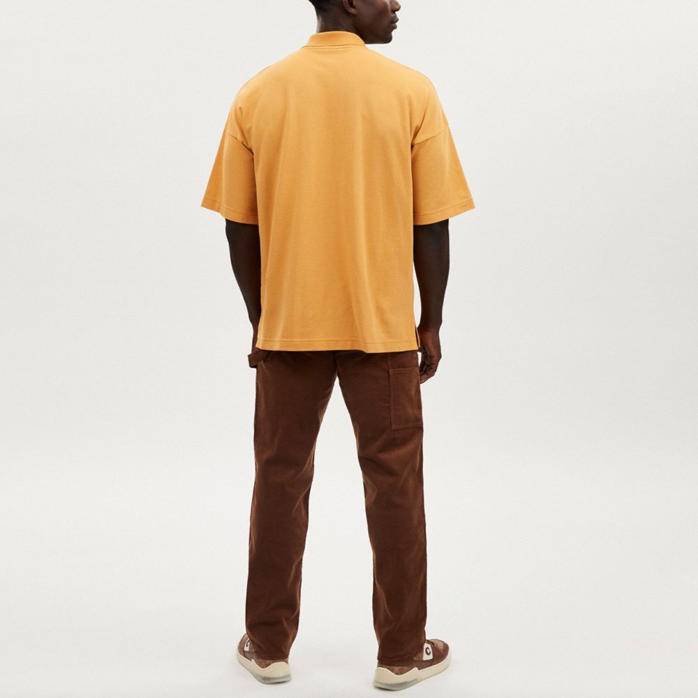 COACH®,リラックスド ポロ,トップス&パンツ,ﾊﾆｰ