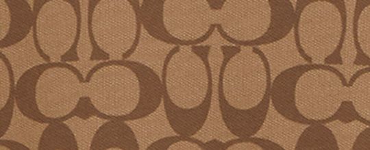 COACH®,Signature Polo,Cotton,Polo Shirt,Logo,Piping,Color Block,Casual,Brown