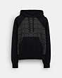 COACH®,SIGNATURE HOODIE,cotton,Charcoal Signature,Front View