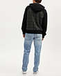 COACH®,SIGNATURE HOODIE,cotton,Charcoal Signature,Scale View