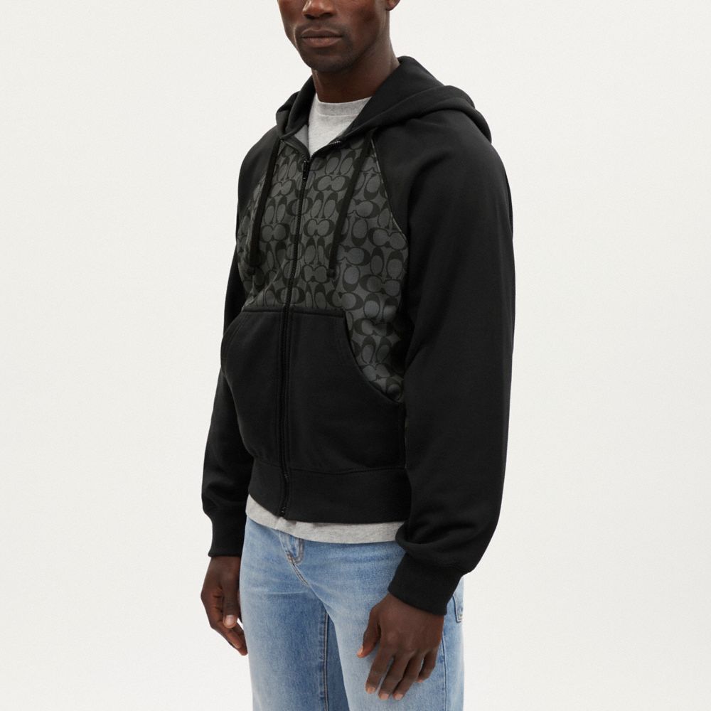 COACH® | Signature Full Zip Hoodie