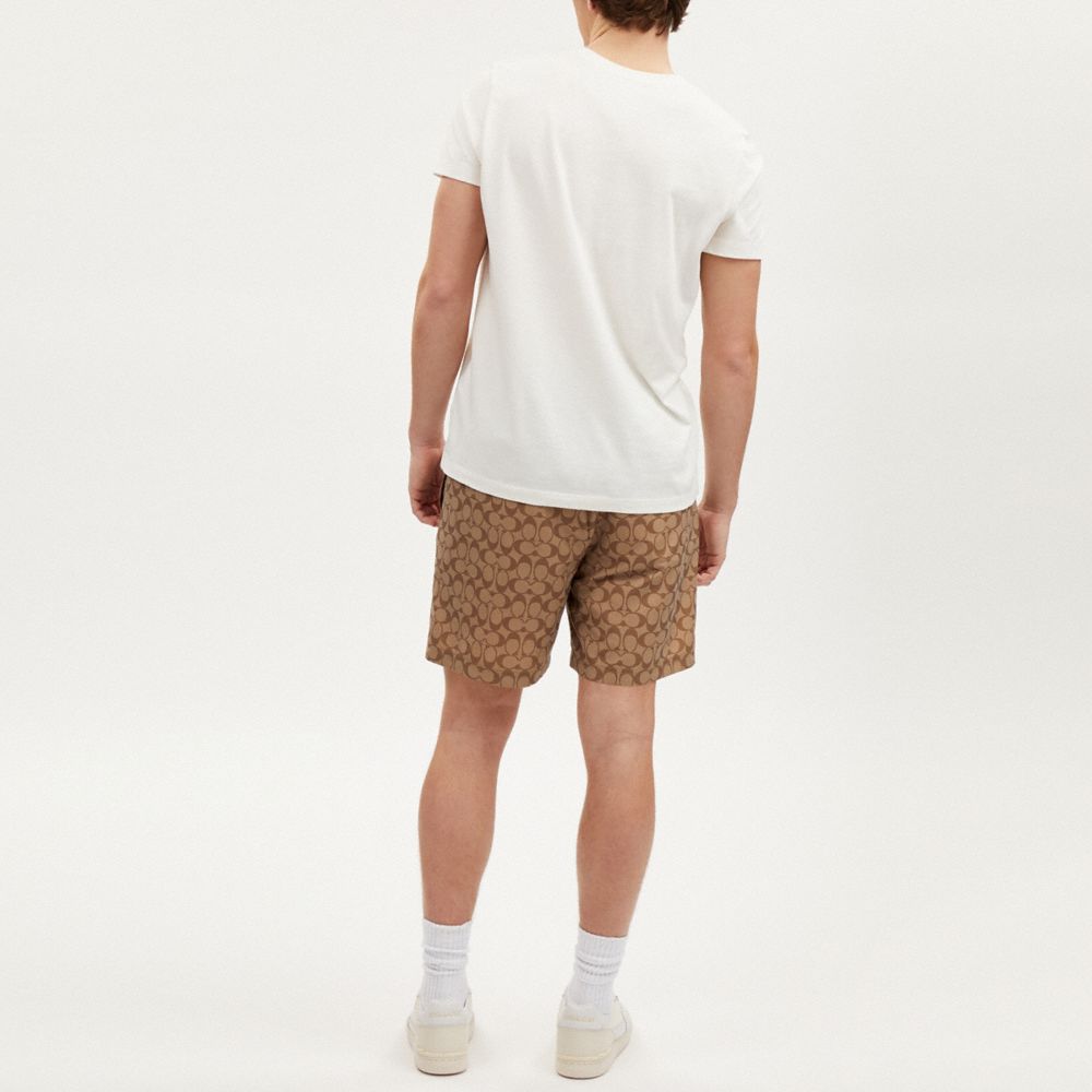 COACH®,SIGNATURE SWIM TRUNKS,Khaki Signature,Scale View