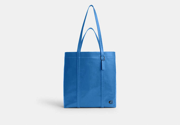 COACH®,HALL TOTE BAG 33,Leather,Large,Blueberry,Front View