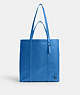 COACH®,HALL TOTE BAG 33,Leather,Large,Blueberry,Front View