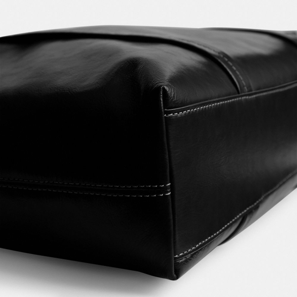 COACH®,Hall Tote Bag 33,Leather,Tote,Logo,Casual,Black,Closer View