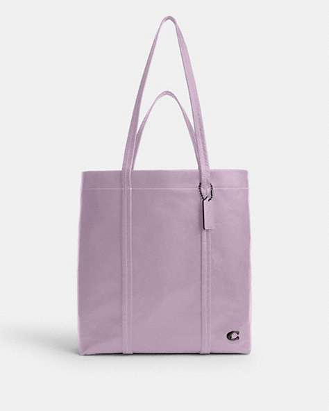 COACH®,HALL TOTE 33,Leather,Large,Soft Purple,Front View
