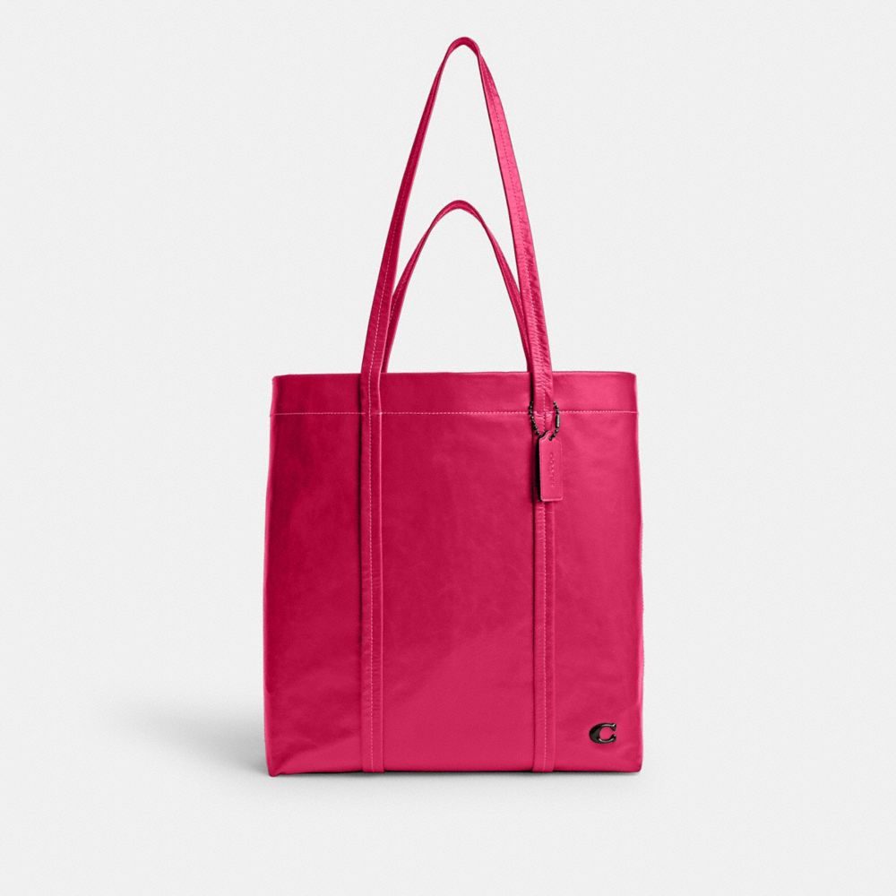 COACH®,HALL TOTE BAG 33,Leather,Large,Dragon Fruit,Front View