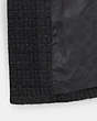 COACH®,TWEED JACKET,Leather/Tweed/Suede,Black,Angle View