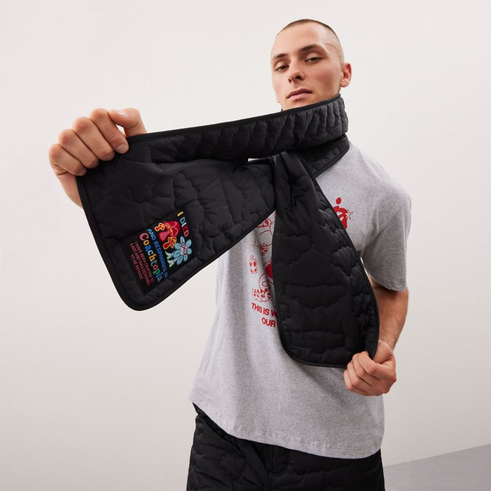 Аксессуары Coach Coachtopia Loop Scarf With Cloud Quilting — фото 3