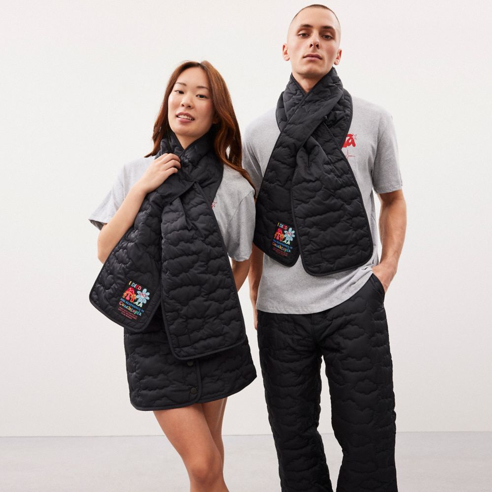 Аксессуары Coach Coachtopia Loop Scarf With Cloud Quilting — фото 4