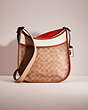 COACH®,RESTORED EMERY CROSSBODY IN COLORBLOCK SIGNATURE CANVAS,Pewter/Tan Chalk Multi,Front View