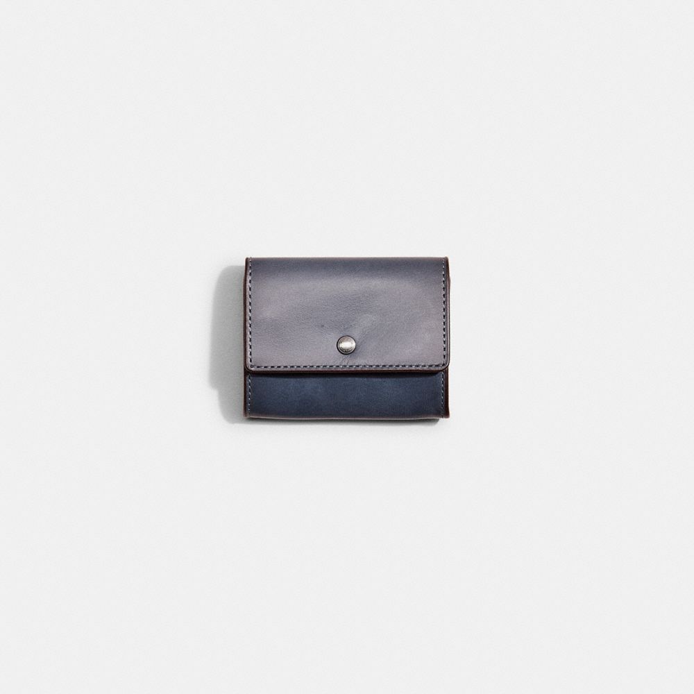 COACH®,Restored Coin Case,Coin,Casual,Navy,Front View