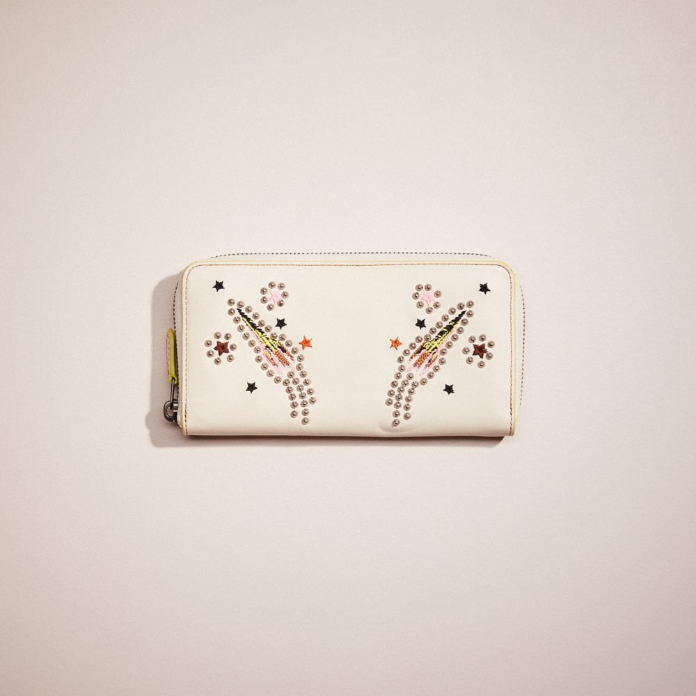 Restored Accordion Zip Wallet With Rocket