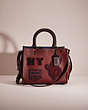 COACH®,RESTORED ROGUE 25 WITH VARSITY PATCHES,Pewter/Cardinal,Front View