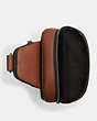 COACH®,ETHAN PACK,Leather,Medium,Gunmetal/Saddle,Inside View,Top View