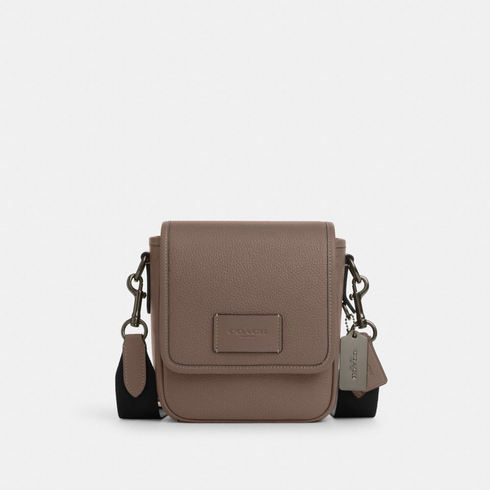 COACH®,LUCAS CROSSBODY,Small,Qb/Dark Stone,Front View