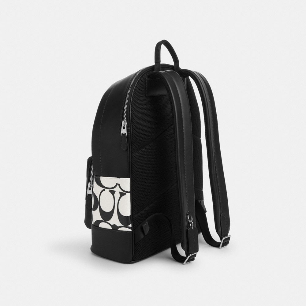 Coach black and white backpack new arrivals