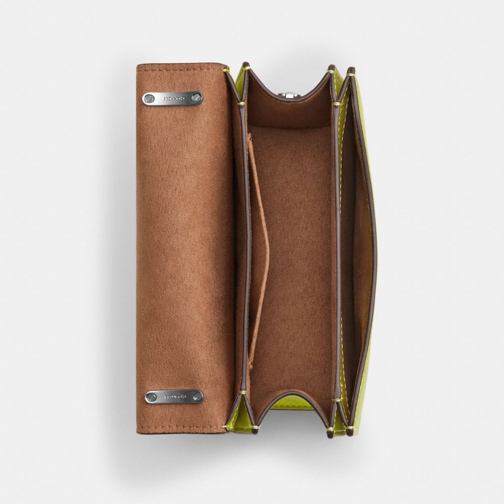 COACH®,Morgan Square Crossbody Bag,,Inside View,Top View