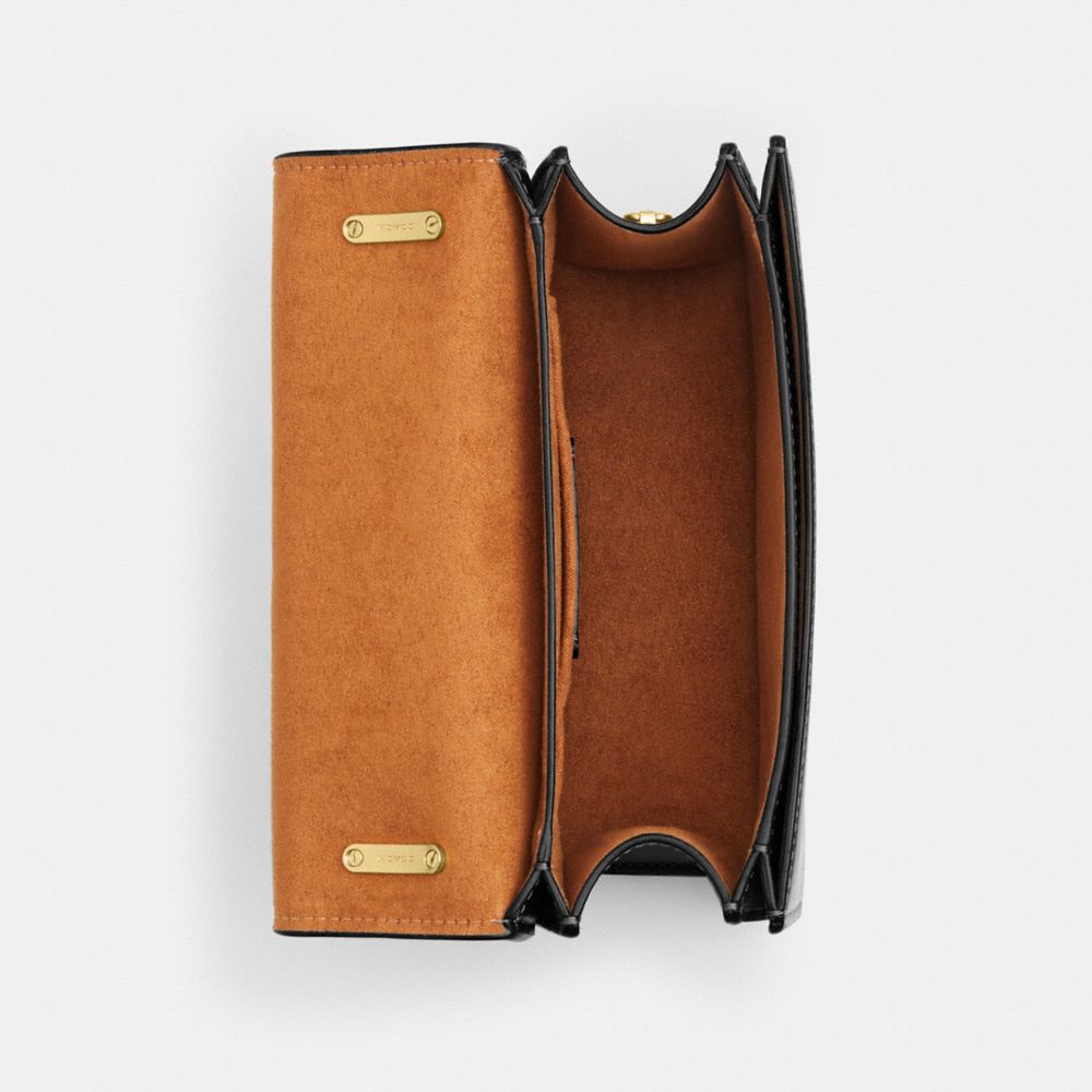 COACH®,Morgan Square Crossbody Bag,,Inside View,Top View