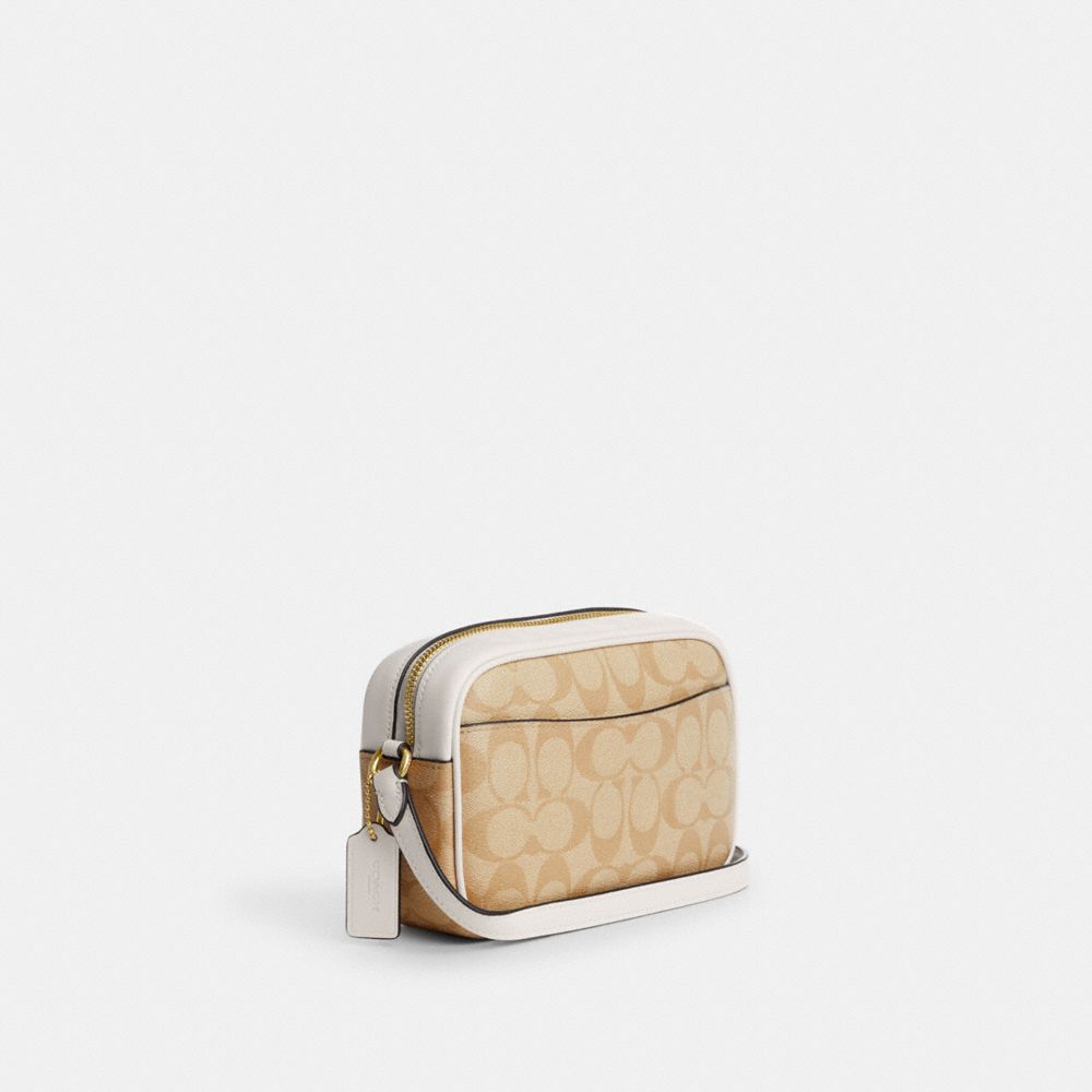 COACH® | Mini Jamie Camera Bag In Signature Canvas With Heart Print