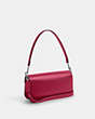 COACH®,MORGAN SHOULDER BAG,Leather,Medium,Silver/Bright Violet,Angle View