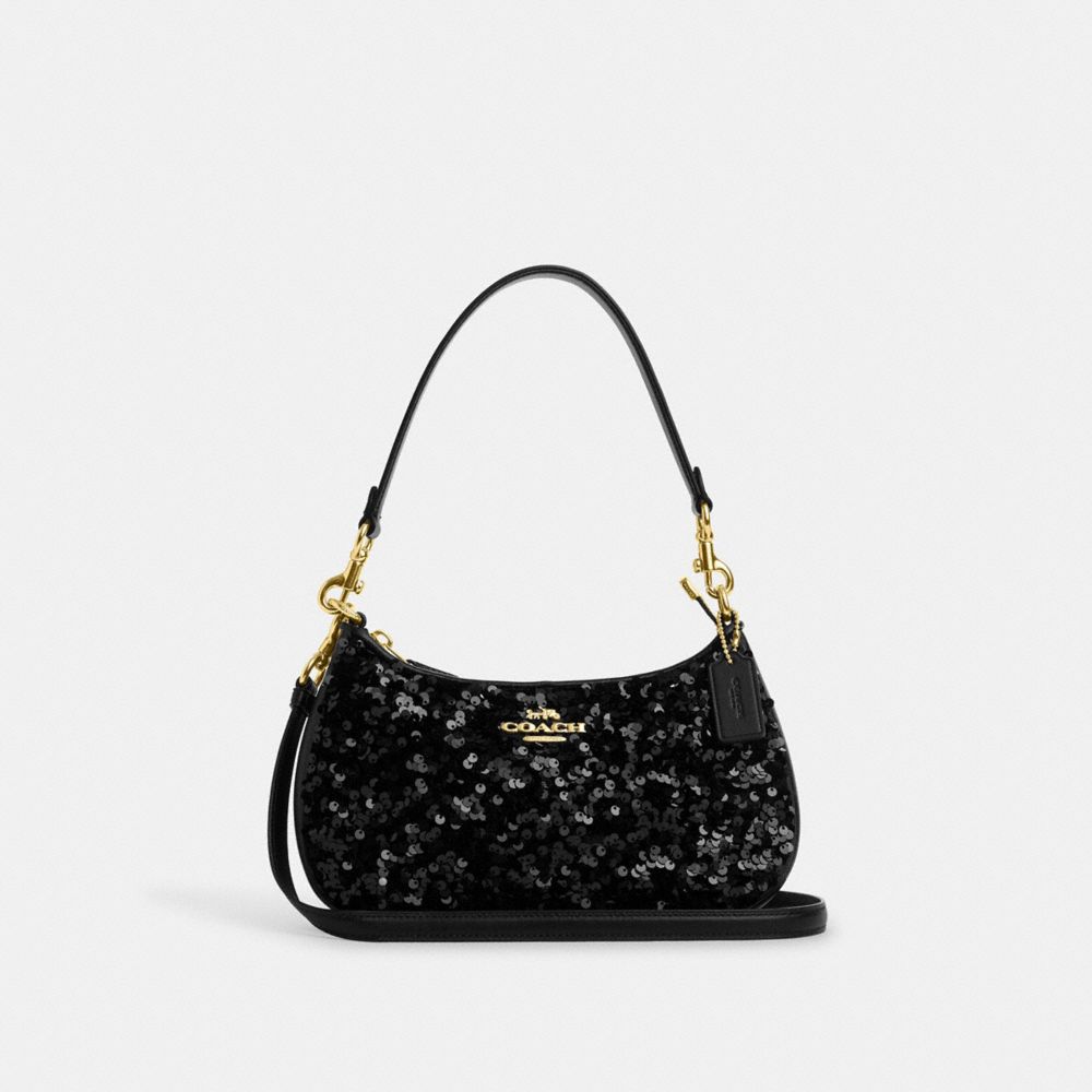 Coach black 2025 and gold bag