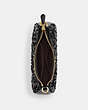 COACH®,TERI SHOULDER BAG,Leather,Medium,Gold/Black,Inside View,Top View