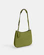 COACH®,PENELOPE SHOULDER BAG,Leather,Mini,Silver/Yellow Green,Angle View