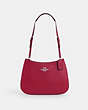 COACH®,PENELOPE SHOULDER BAG,Leather,Mini,Silver/Bright Violet,Front View