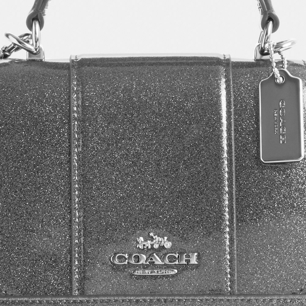 COACH®,SAC À POIGNÉE SUPÉRIEURE LYSA,Argent/Bronze industriel