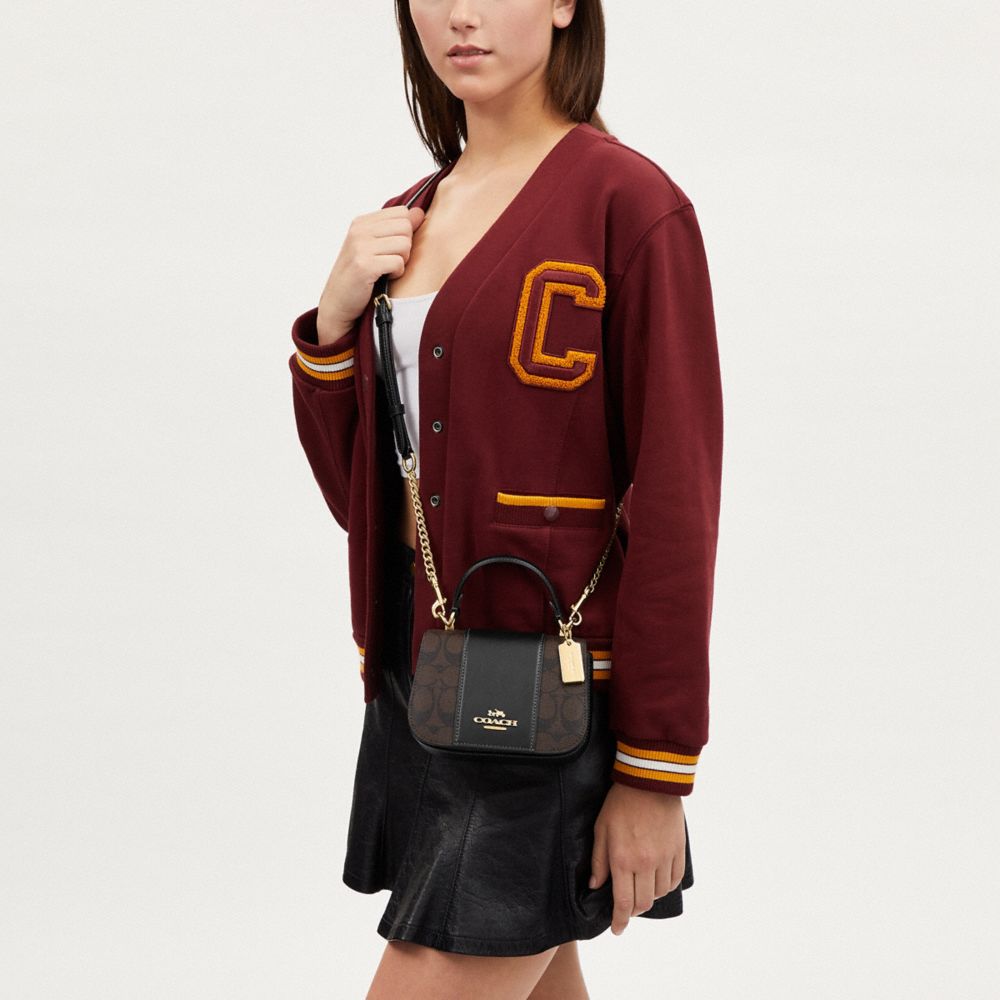 COACH®,Lysa Top Handle In Signature Canvas,,Detail View