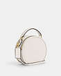 COACH®,CANTEEN CROSSBODY,Pebbled Leather,Small,Gold/Chalk,Angle View