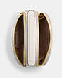 COACH®,CANTEEN CROSSBODY,Pebbled Leather,Small,Gold/Chalk,Inside View,Top View