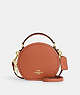 COACH®,CANTEEN CROSSBODY,Pebbled Leather,Small,Im/Sunset,Front View