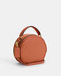 COACH®,CANTEEN CROSSBODY,Pebbled Leather,Small,Im/Sunset,Angle View