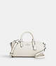 COACH®,LACEY CROSSBODY,Pebbled Leather,Small,Silver/Chalk,Front View