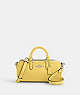 COACH®,LACEY CROSSBODY,Pebbled Leather,Small,Silver/Retro Yellow,Front View