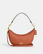 COACH®,ARIA SHOULDER BAG,Pebbled Leather,Medium,Im/Sunset,Front View