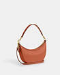 COACH®,ARIA SHOULDER BAG,Pebbled Leather,Medium,Im/Sunset,Angle View