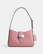 COACH®,ELIZA SHOULDER BAG,Smooth Leather,Medium,Silver/True Pink,Front View